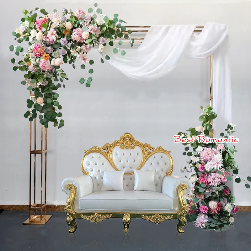 Wedding Arch Square Wedding Arches for Ceremony Backdrop Stand for Indoor Outdoor Wedding Party Decoration