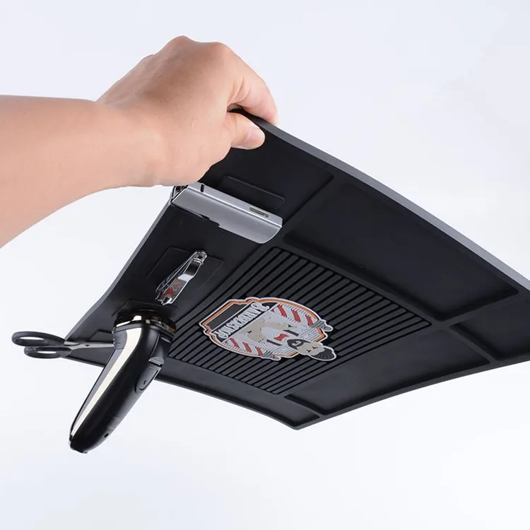Hairdressing mat PVC insulation mat strong magnetic suction desktop clipper display beauty salon tool mat wholesale