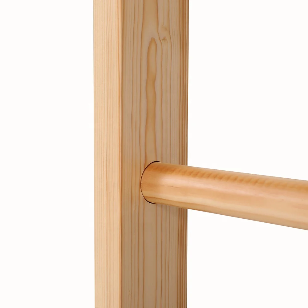 Swedish Wood Wall Mount Pull up Stall bar Ladder Home Gym for