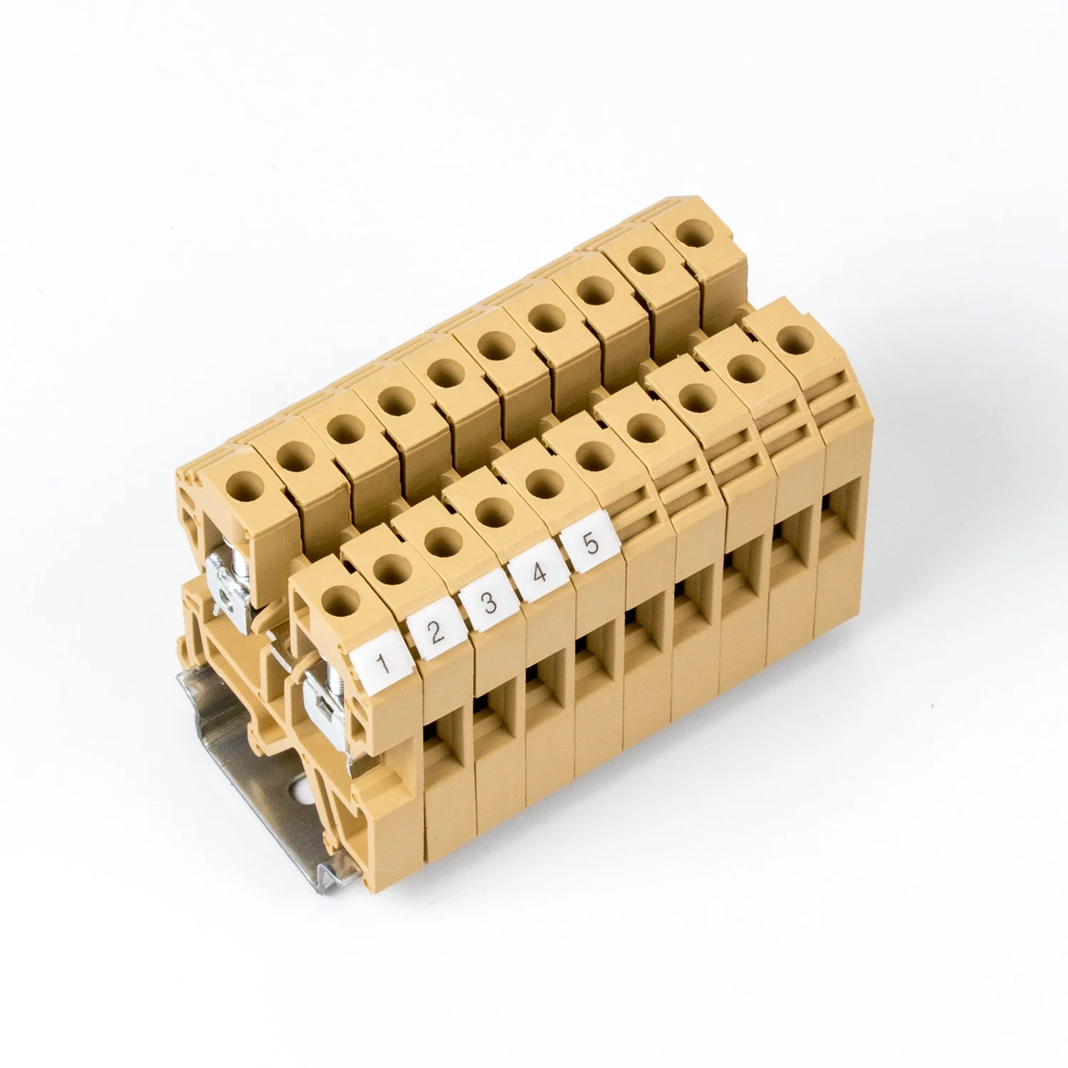 800V 32A 0.2-4mm2 screw terminal block brass conductor 24-12awg JXB/SAK-4EN used for automation control cabinet I/O