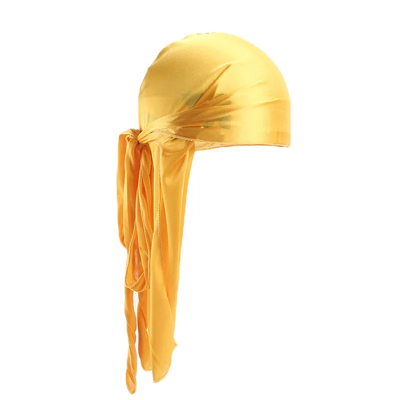 
mens plain color silky durag silk durags custom logo satin durag 