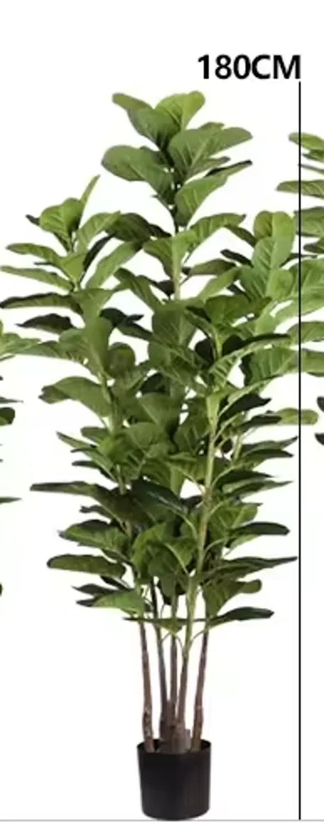 Artificial plant Home Artificial Potted Plants Trees Bonsai Rubber Leaves Plastic tree Leaf Decorative indoor tropical