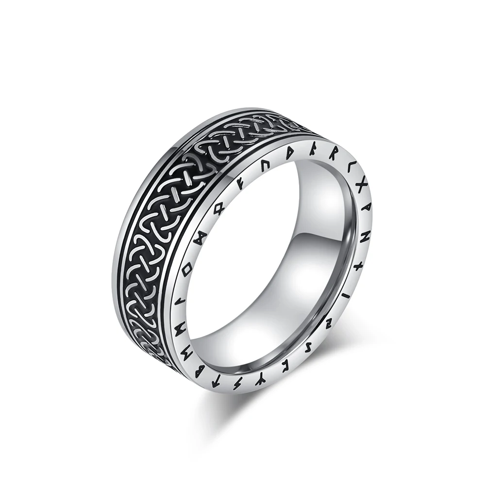 Высокое качество винтажное обручальное кольцо из нержавеющей стали IPG золото серебро черное покрытие для унисекс вечеринок и юбилеев