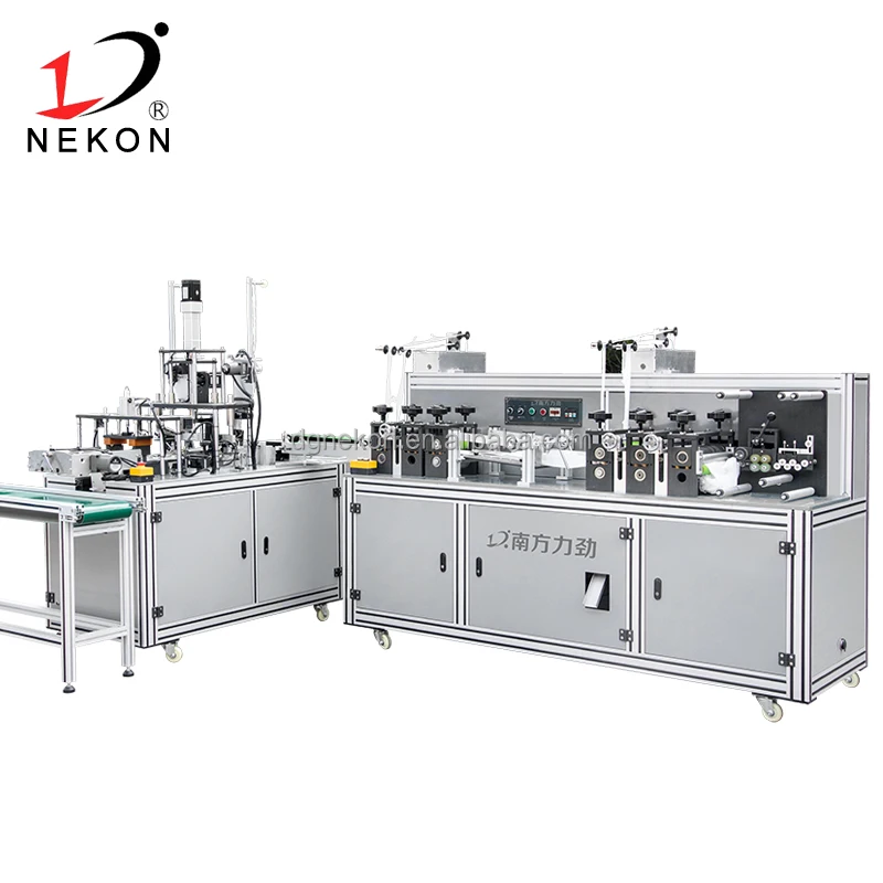Korea N95 Ffp2 Duckbill Automatic Machine Mask Kf94 Fish Shape 3D Face Mask Making Machines With Packing Machine