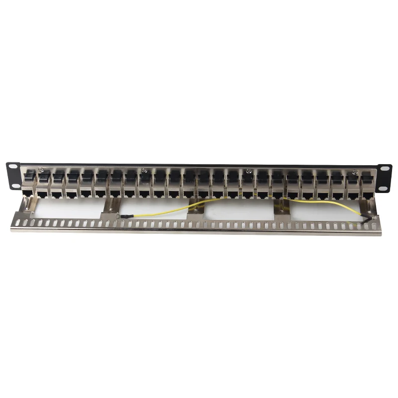 Manufacturer RJ45 Cat6 patch panel 24 port network wire cabling metal patch panel FTP cat6 RJ45 patch panel