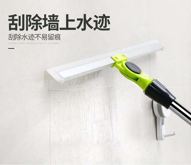 2024 Hot Sales Bathroom Professional Silicone Floor Squeegee With Stainless Steel Handle