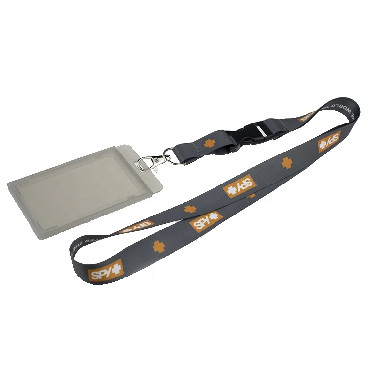 Polyester Lanyard Custom Printable Logo Neck Retractable ID Yoyo Badge Reel Plastic Card Holder Lanyard With Card Holder