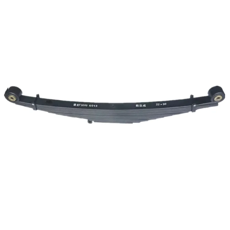 Black Steel Universal Leaf Spring Plate Durable Duty Dump Composite Truck Front Leaf Spring Suspension System