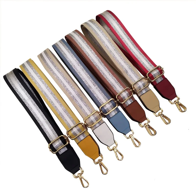 New color bright line shoulder strap luggage accessories strap adjustable single shoulder slung bag long strap