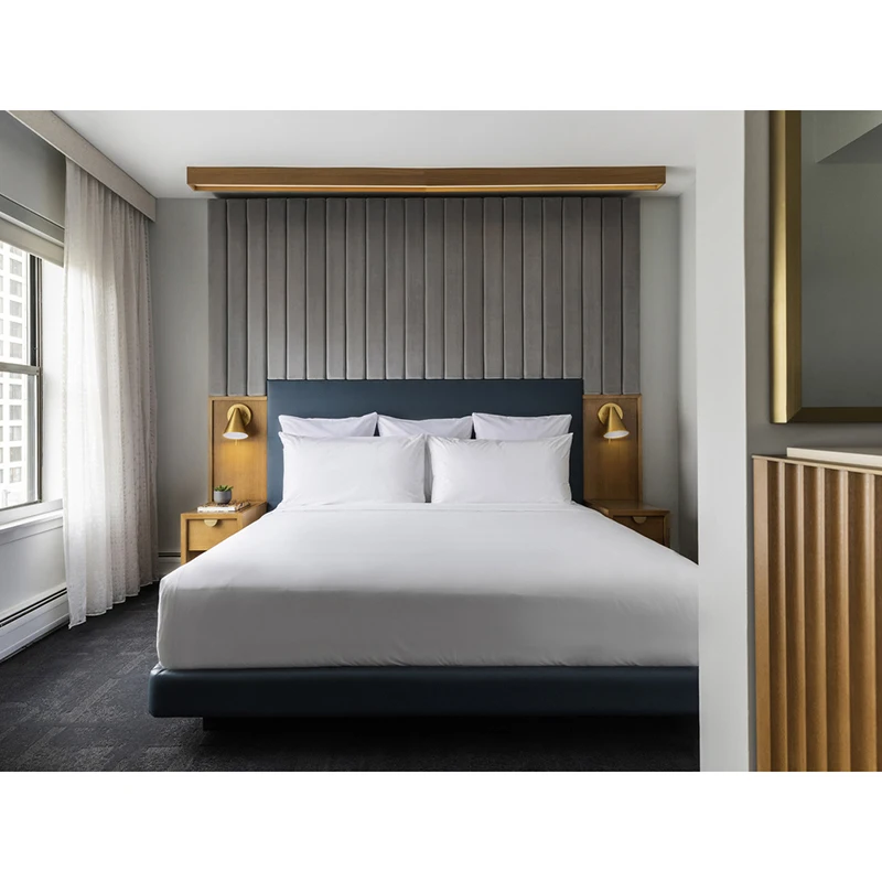 TAISEN hotel casegoods Elegant Modern USA Hotel Furniture Bedroom Sets 5 star