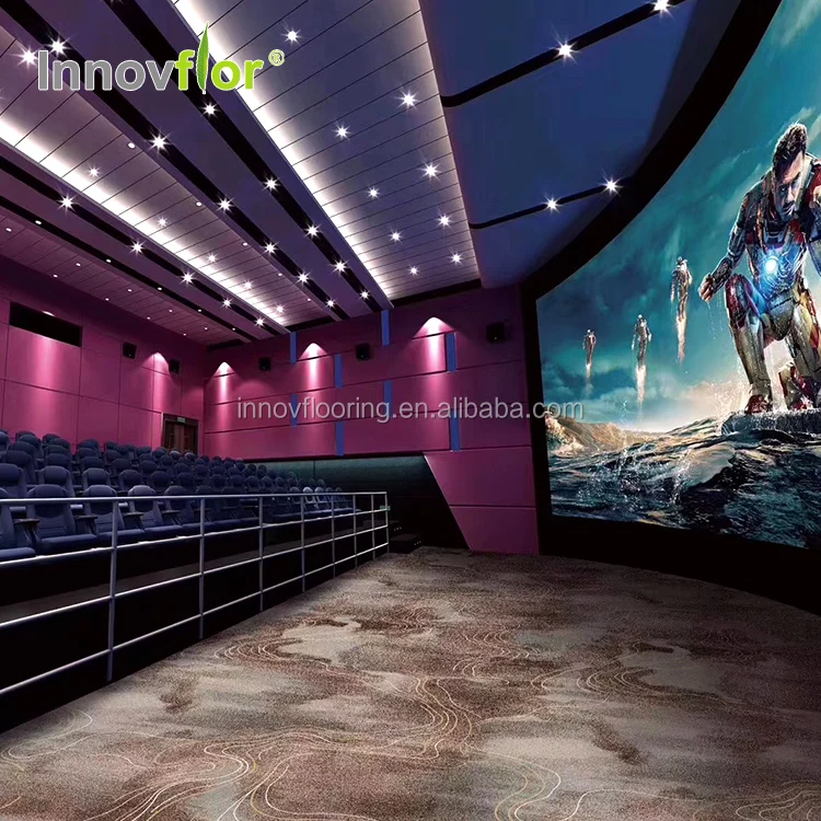 High Quality Custom Luxury Soundproof Axminster Design Cinema Wall To Wall Home Theater Room Carpet Roll For Home Movie Theater