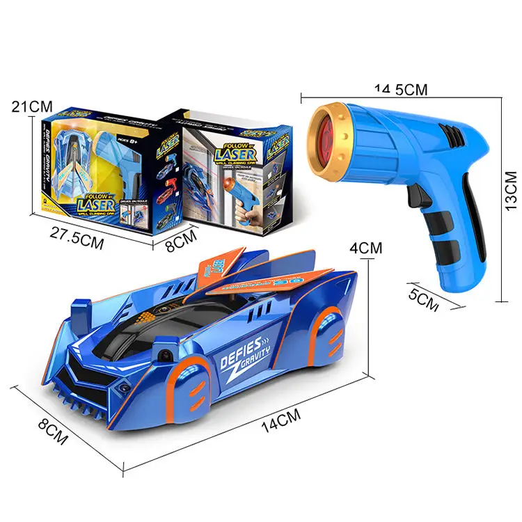 KSF Newest Product Newfangled Toys Infrared Laser Follow Wall Climbing Car High Technology  Infrared Laser Control Toys