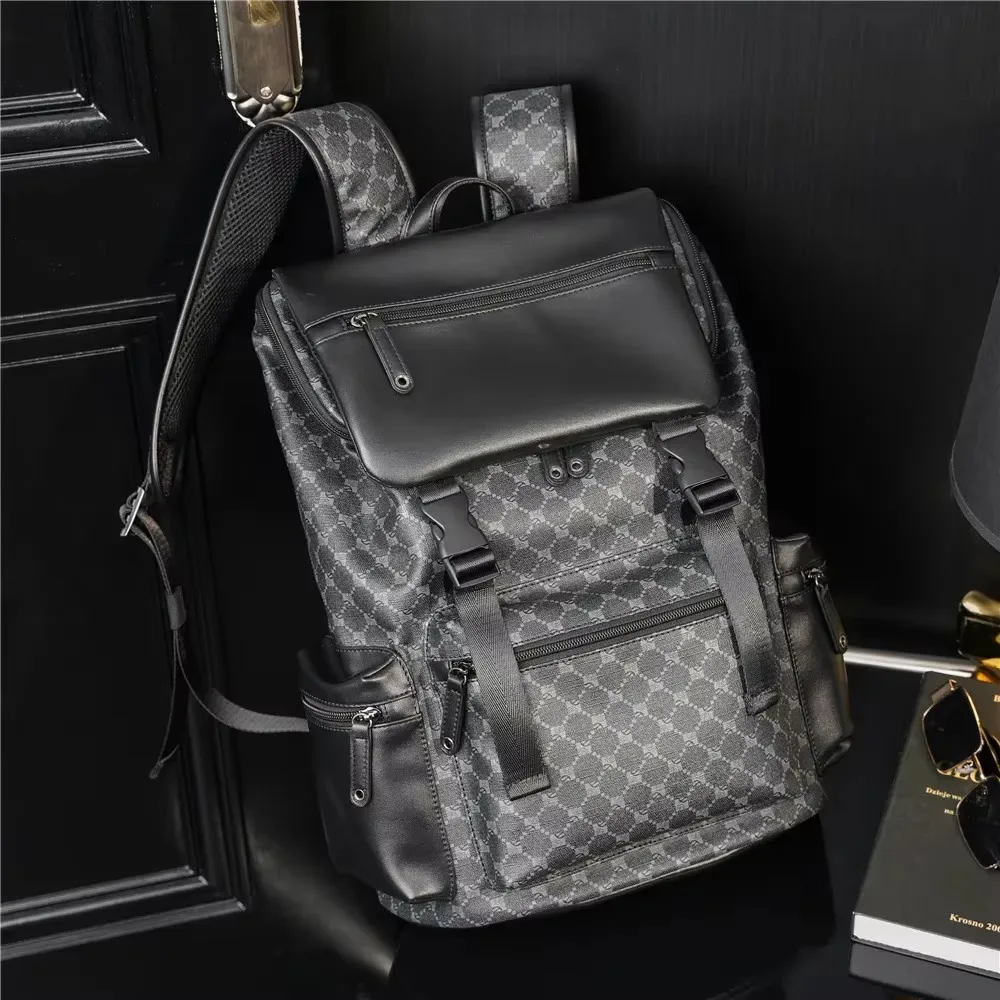 2024 Fashion Brand Backpack Leather Laptop Bag Waterproof Designer School Backpack For Women Men Travel Bags