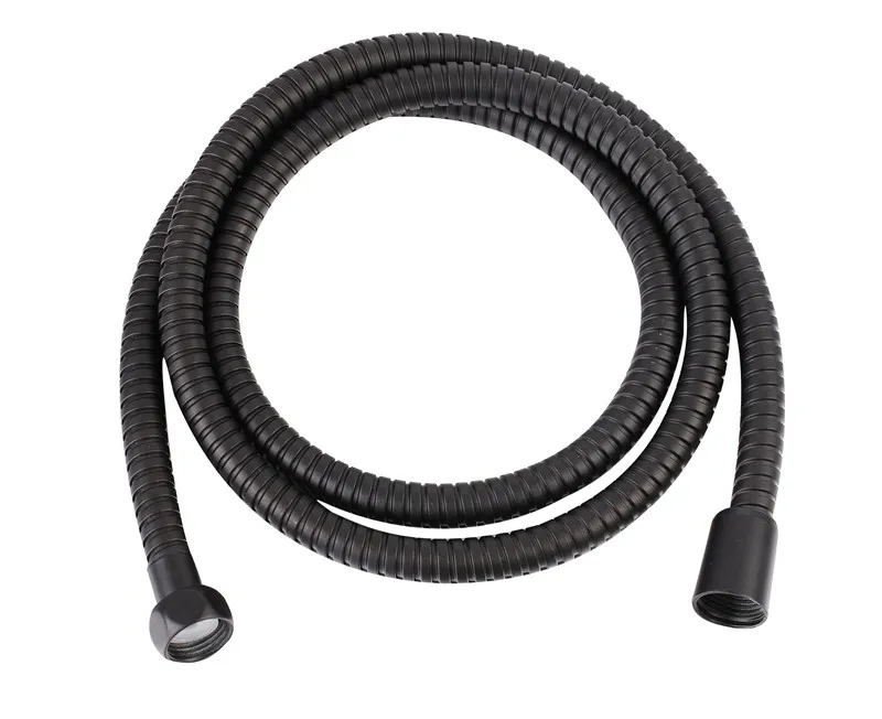 2020 high quality 1.5m stainless steel bathroom shower double lock black hose