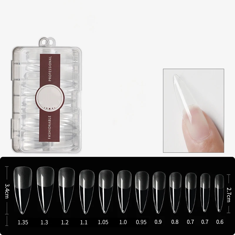 Wholesale High Quality  504 PCS Artificial Fingernails Private Label  Simple False Nail Tips With Box