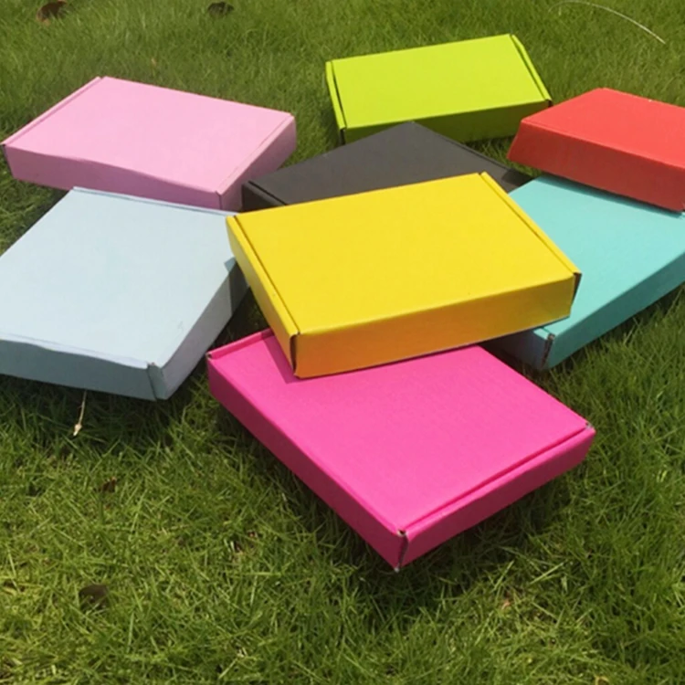 Wholesale Factory Custom Card Corrugated Paper box for dress Colored Gift Boxes Shipping Cloth Pink Mailer Boxes With Logo