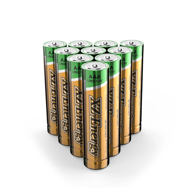 Long Shelf Life Primary Dry Cell AAA 1.5VLR03 AM4 Alkaline Battery LR03 AAA Pile Alcaline