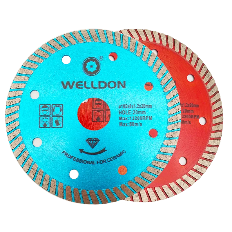 Welldon 4Inch 110Mm Diamond Saw Cutting Blades Long Life Sharp Circular Silent Band Small Dry Cutting For Road Tiles Ceramic