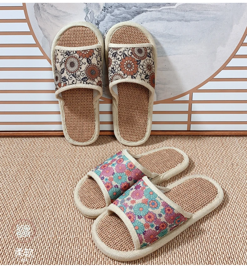 Hotel Reusable Mules Slippers Summer/Spring Breathable Anti-Slip Sweat Absorption Disposable Design