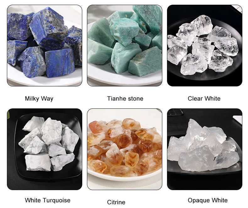 CELION Wholesale Natural Stones Bulk Crystals Healing Stones Clear Rose Quartz Crystal Raw Crystals for Scented Candles