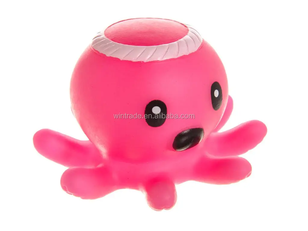 Floating seastar part toy rubber water bath squirters for baby