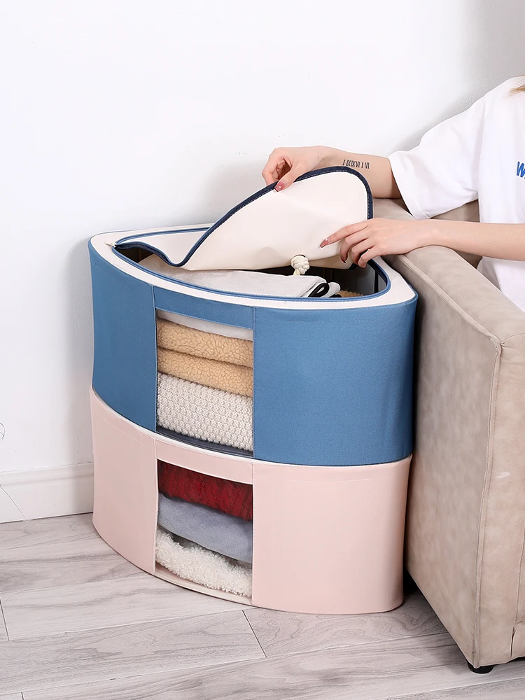 Folding Drawer Organizers Clothes Mesh Jeans Compartment Storage Box Closet Organizer For Clothes