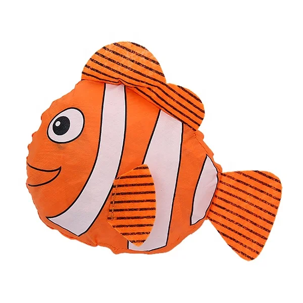 Eco Polyester Reusable Shopping Bags For Supermarket Foldable Animal Fish Tote Shop Bag