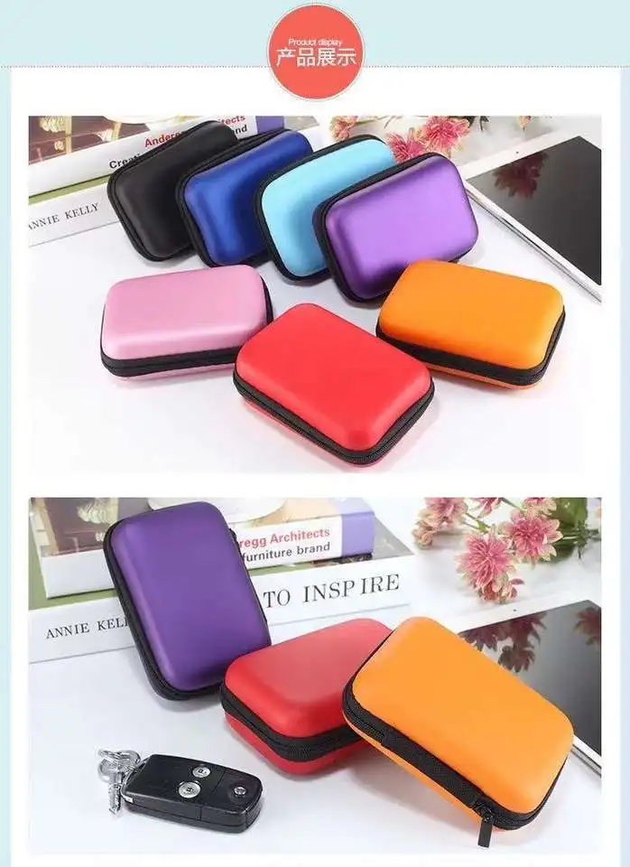 eva earphone case wholesale custom collect headphones colorful Earphone Case EVA bag mobile phone bags