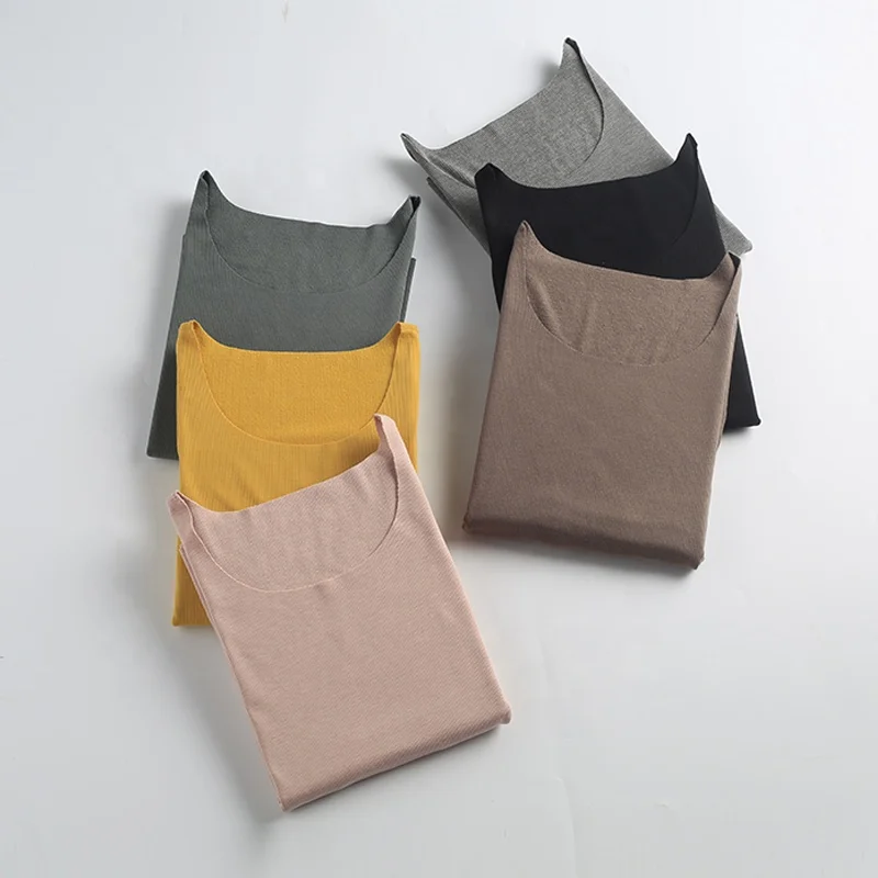 
Womens Slim Fit Seamless Neck Compression Fit Thermal Underwear 