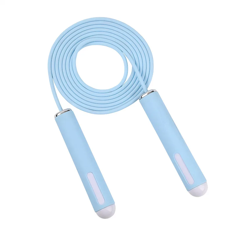 The source factory has customized iron block 480g 9mm heavy rope silicone non-slip weight skipping rope
