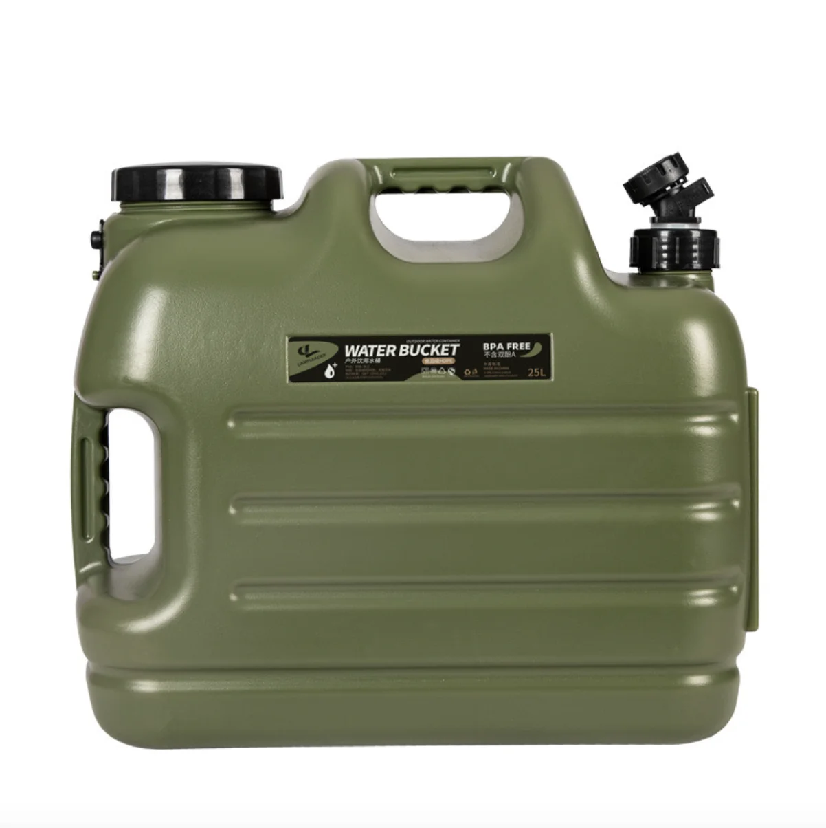 SOLO WILD Self-Driving Travel Outdoor Camping Drinking Bucket With Faucet Food Storage Bucket Car Water Storage Plastic Bucket