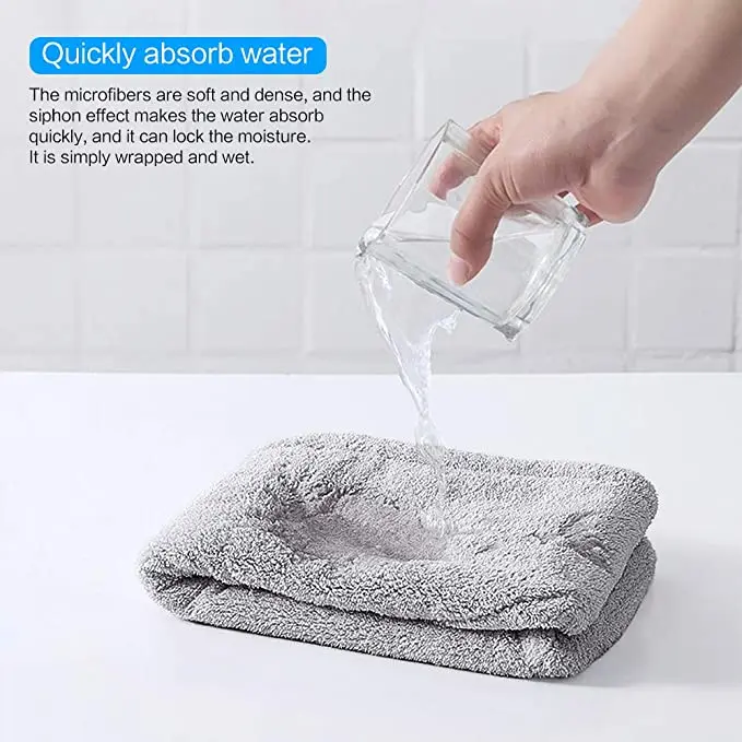 Quick Dry Hair Turban Wholesale Custom Microfiber Hair Drying Towel Wrap