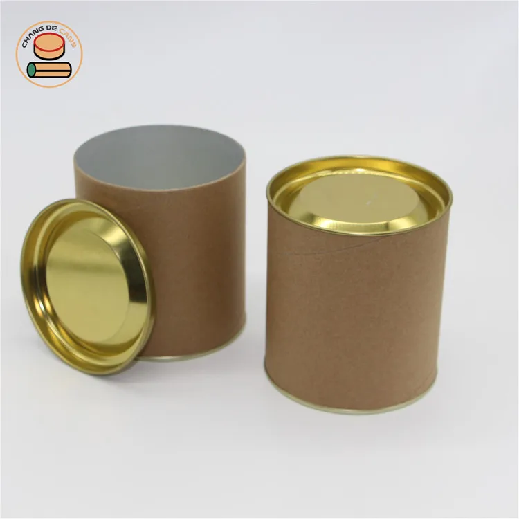 factory supplies the round clothing paper tube packing with iron cover supplies round socks / belts with iron cover