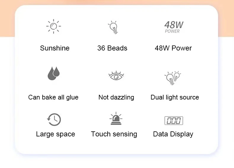 48W LED UV Nail Lamp