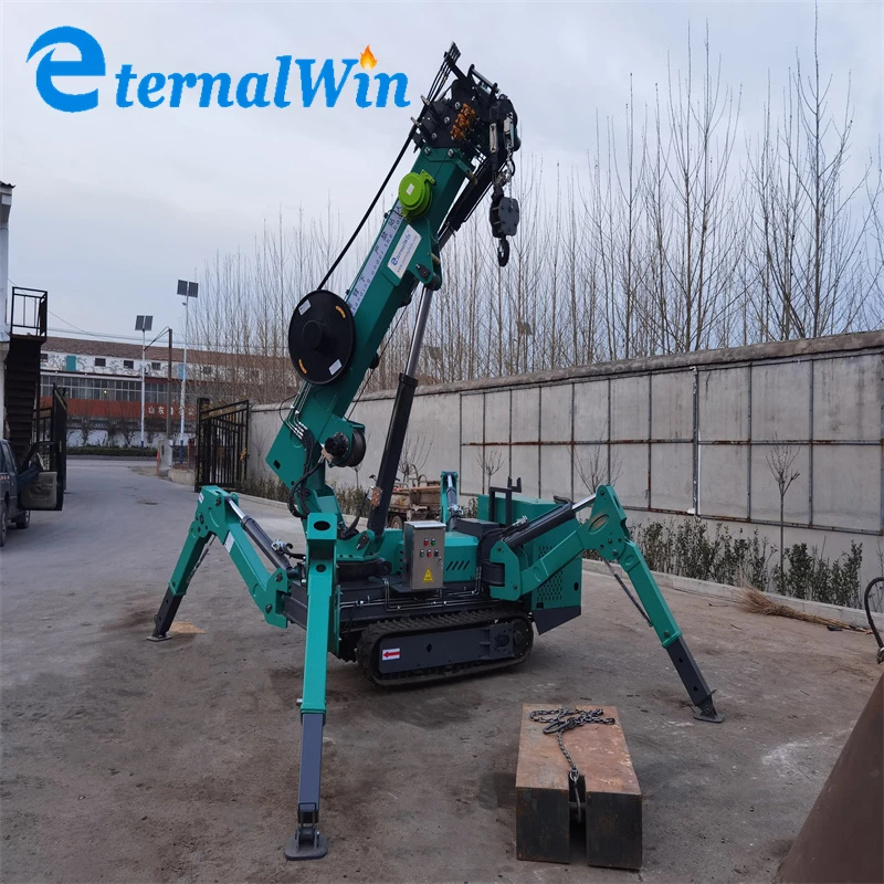 Mobile Construction Spider Crane Self Propelled Type Crawler Crane