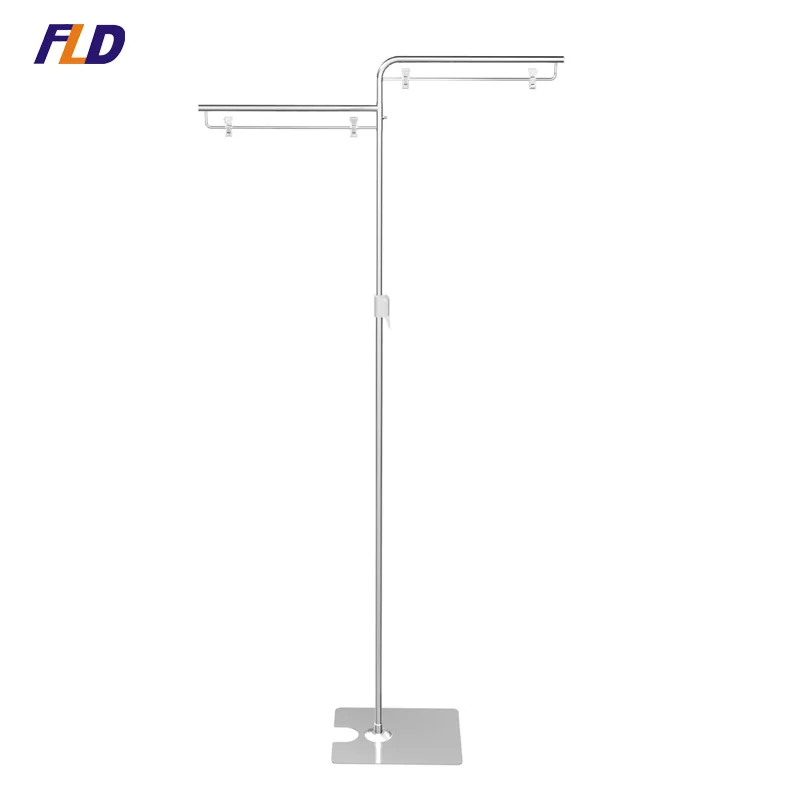 POP/POS Т-образные металлические напольные стенды постер дисплей стенд