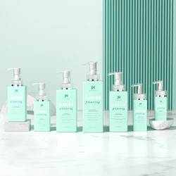 Eco friendly custom square plastic packaging pet plastic press pump gel hair shampoo hand body wash lotion bottle