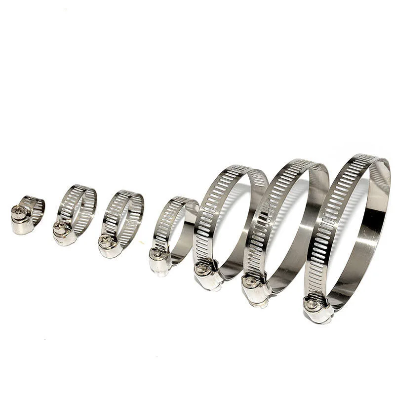 American type perforated stainless steel band hose clamp clips for fixing tubes