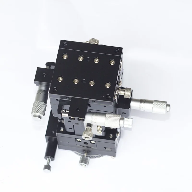  Customization Multi Axis CNC XYZRT Manual Aluminum Translation Table With Micrometer Stage For Dental