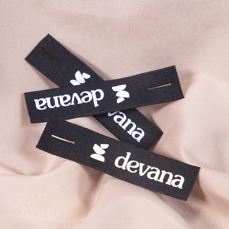 Customized Brand Logo Backpack Woven Zipper Puller Jacket Zipper Puller