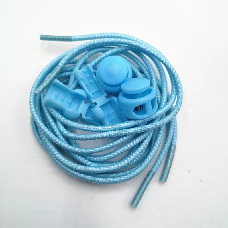 Multi-colored bungee cord no tie elastic shoe laces for sneakers