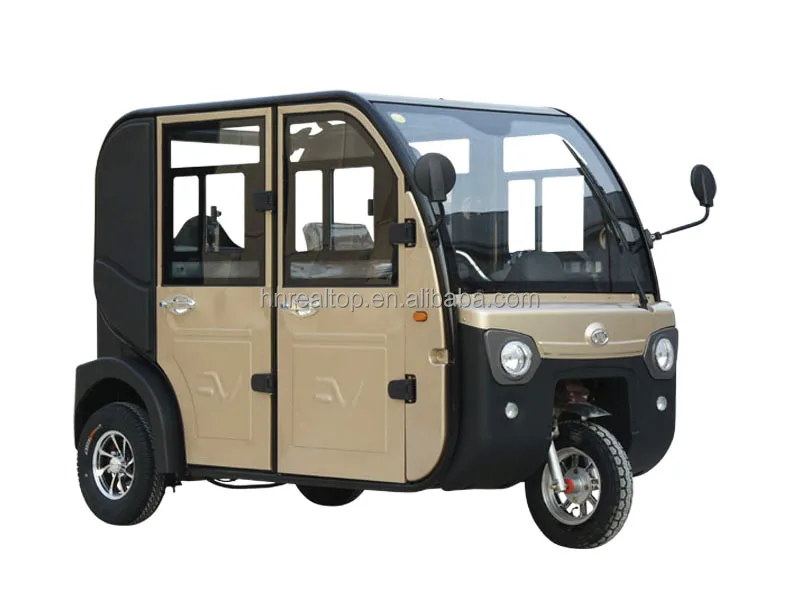 Enclosed 3 wheel motor trike Chinese electric car electric passenger tricycle