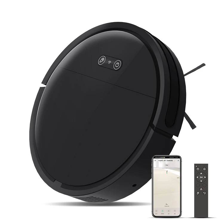 App wifi remote control 2700Pa Suction auto recharge floor cleaning vacuum mopping robot for edge cleaning