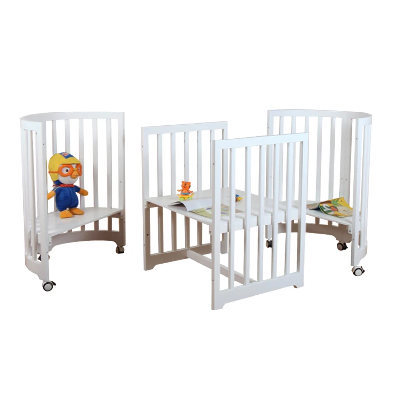 Nashow LMBC-082AS baby furniture baby oval cot bed baby crib