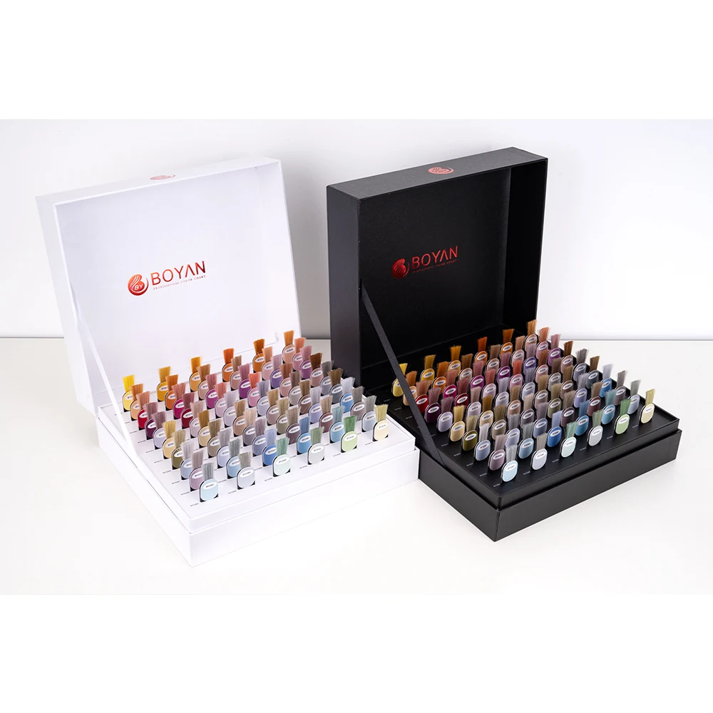 new arrival MOQ 100 pcs hair color swatch chart hair dye palette color chart for salon