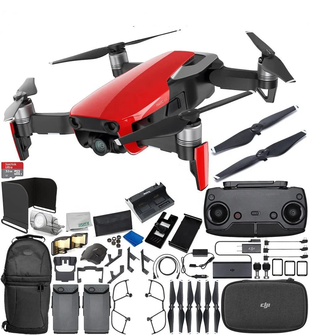 Wholesale Original DJI Mavic Air Drone Quadcopter (Flame Red) 2-Battery Ultimate Bundle