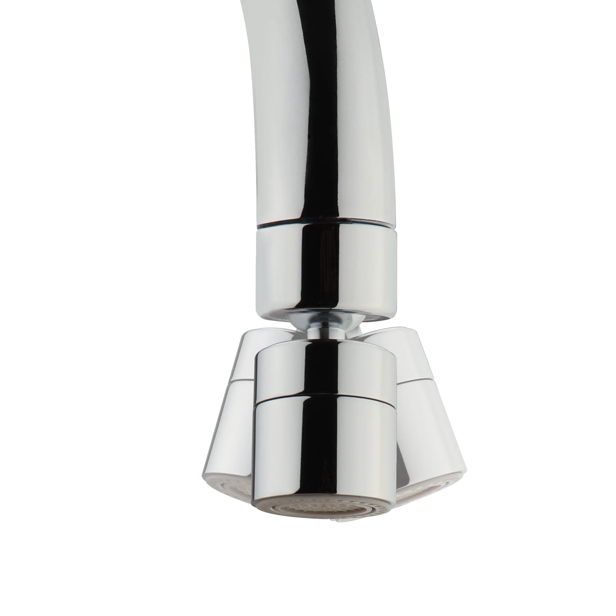 Whole Brass Exquisite Shape Water saving Chrome 2 Jet Dual functions spray 360 degree Kitchen faucets Aerator
