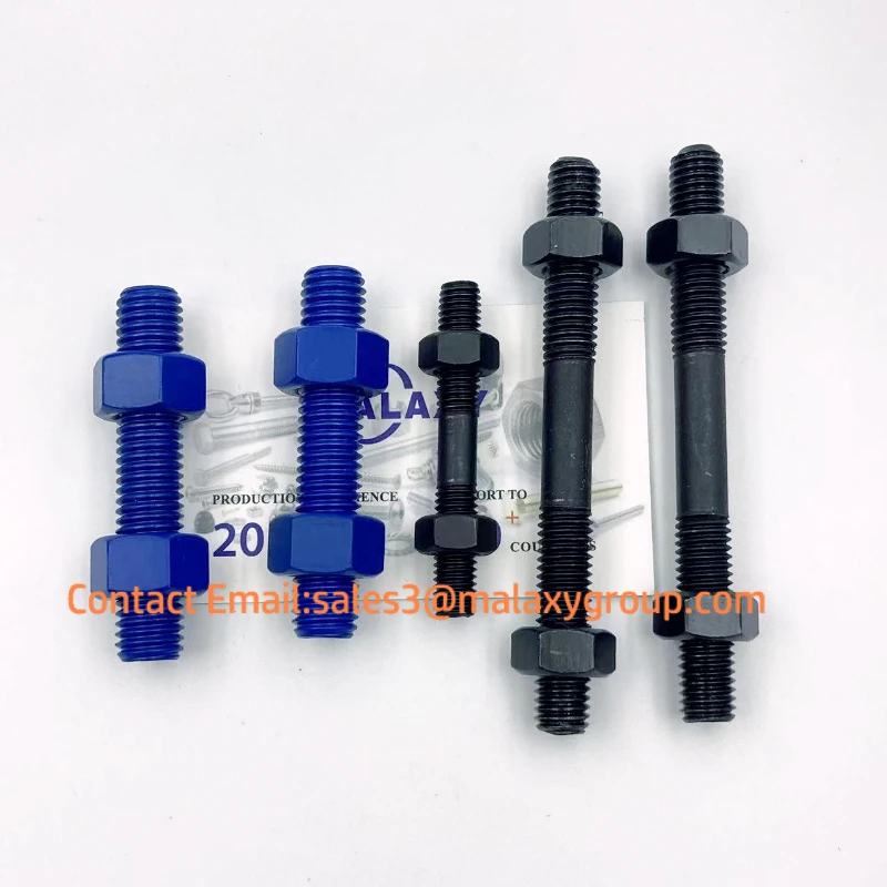 MALAXY Direct Factory Chinese Manufacturer ASME Grade 3.6 Hot DIP Galvanized Carbon Steel Stud Bolt