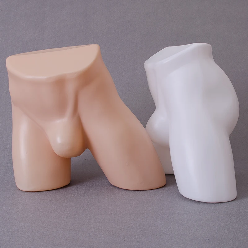 XINJI Sexy Black Man Panties Mannequins Male Underwear Hip Torso Mannequin