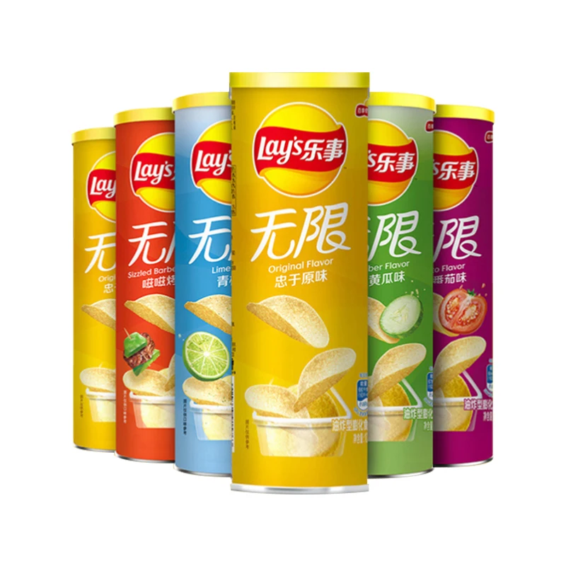 Canned potato chips unlimited original flavor cucumber tomato casual puffed snacks Netflix snacks to send girlfriend snacks